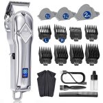 Tondeuse pour hommes professionnelle sans fil rechargeable avec �cran led 11 sabots inclus pr�cision ...