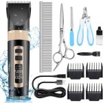 Tondeuse chien chat animaux professionnelle electrique silencieuse tondeuse animaux rechargeable affichage ...