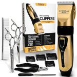 Tondeuse pour chien professionnelle tondeuse chien poil long epais electrique sans fil kit toilettag