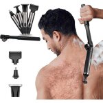 Tondeuse corps homme 4 en 1 - vetobiol - sans fil - bras dextension r�glable - �tanche ipx6 - 3 peignes ...