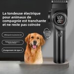 Tondeuse �lectrique pour chiens et chats ? coupe?poils intelligent avec �cran led