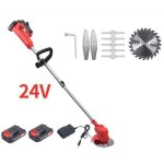Dbroussailleuse sans fil 24v - lessentiel - 2 batteries - capot de protection - lger 3. 2 kg
