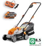 Tondeuse gazon batterie 40v (2x20v) - fuxtec fx - e1rm20 - largeur 33cm 2 batteries li - ion 2ah double ...