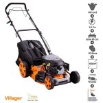 Tondeuse  gazon mulching tracte 146cc 4 en 1 coupe 46cm villager prime 4111t