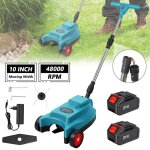 Tondeuse � gazon sans fil tondeuse � gazon �lectrique sans brosse 10 pouces 48000 tr / min coupe - paes ...