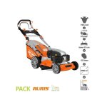 Tondeuse  gazon thermique - ruris - rx500s - 5 en 1 mulching - 57 cv - 196cc