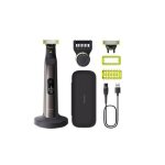 Tondeuse homme philips one blade pro 360 visage et corps qp6652 61 5, 4 w noir et gris Tondeuse homme philips one blade pro 360 visage et corps qp6652 61 5, 4 w noir et gris