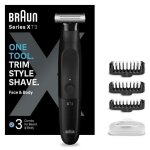 Tondeuse hybride braun series x xt3100 pour visage avec lame flexible 4d étanche 3 sabots - homme Tondeuse hybride braun series x xt3100 pour visage avec lame flexible 4d étanche 3 sabots - homme