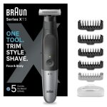 Braun - tondeuse  barbe series x xt5100 - avec rasoir pour le corps et le visage