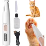 Tondeuse multifonctionnelle pour chats et chiens silencieuse pour un toilettage sans stress - blanche ...