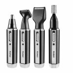 Tondeuse nez oreilles sourcils & barbe 4 - en - 1 rechargeable ? �tanche ipx7