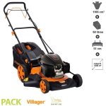 Tondeuse thermique tracte moteur honda gcv 32cv coupe 50cm mulching villager atlas 5111h