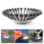 Tondeusecoupe - bordure  roue en acier tondeuse  gazon fil dacier brosse de jardin pour mauvaises herbes ...