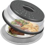 �tonlrgy cloche alimentaire pour micro - ondes anti - �claboussures pour chauffage au micro - ondes noire ...