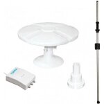 Tonna antenne tnt omnidirectionelle 40db + ampli 2s + mat traversant antarion camping car caravane