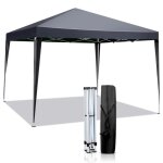 Tonnelle 3 x 3 m pop - up tonnelle pliante imperm�able pour festivals plages terrasse gris