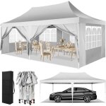Tonnelle 3x6m tonnelle pliante de jardin impermable avec 6 cts barnum chapiteau pliable pour reception ...