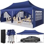 Tonnelle 3x6m tonnelle pliante de jardin impermable avec 6 cts barnum chapiteau pliable pour reception ...