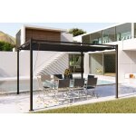 Tusa - tonnelle autoportante grise 3x4 m