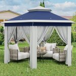 Tonnelle barnum jardin2 x 2 x 2mpa4 parois amovibles - moustiquaire autoportante - polyester anti soleil ...