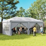 Tonnelle barnum pliant pop - up 6 x 3 x 27 m 4 parois lat�rales amovibles 4 fen�tres sac de transport ...