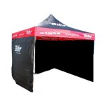 Tonnelle barnum - bihr - 3m x 3m - pliable - structure en acier - 3 cts amovibles