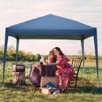 Tonnelle de jardin 3x3m pliable tente de jardin pliante pouvant �tre install�e rapidement bleu tissu ...