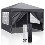 Tonnelle de jardin3x3m tonnelle pliante pop - up avec 4 parois lat�rales - tente imperm�able protection ...