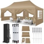 Tonnelle pliante 3x6m étanche stable tonnelle de jardin exterieur anti - uv barnum pliante avec sac de ... Tonnelle pliante 3x6m étanche stable tonnelle de jardin exterieur anti - uv barnum pliante avec sac de ...
