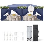 Tonnelle de jardin 3x6m ?version am�lior�e tonnelle pliante avec moustiquaire?hauteur r�glable?barnum ...