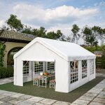 Tonnelle de jardin avec 6 murs lat�raux4x6m pavillon pliante pop - up de jardindouble porte roulante ...