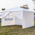 Tonnelle de jardin imperm�able - magnifique tente de r�ception � quatre c�t�s - blanc