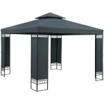 Tonnelle de jardin lorca 3x3 m anthracite tente de r�ception toile hydrofuge pavillon pergola 260 m mobilier ...