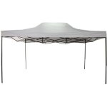 Tonnelle de jardin - mobili rebecca - gazebo blanc - mtal - polyester - 3 x 4, 5 m