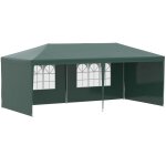 Tonnelle de jardin - outsunny - 6 x 3 m - fen�tres et parois lat�rales amovibles - pour f�tes et mariages ...