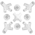Tonnelle de jardin qkfon pi&egrave ces de rechange pour tonnelle 3 x 3 m avec connecteur central 25 - ...