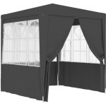 Tonnelle de jardin tente de rception - tonnelle barnum avec parois 25x25 m anthracite 90 g - m lgant ...