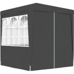 Tonnelle de jardin tente de rception - tonnelle barnum et parois latrales 2x2 m anthracite 90 g - m ...