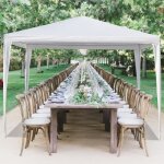 Tonnelle de jardin - tente de rception chapiteau - 3 * 3m - blanc