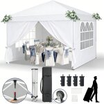 Tonnelle de jardintente de r�ception chapiteau - 3x3m?avec 4 sacs de lestage?barnum pliant?tente pour ...