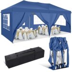 Tonnelle pliante 3x6 m tonnelle de jardin impermable avec 6 cts barnum professionnel chapiteau pliable ...