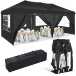 Tonnelle pliante 3x6 m tonnelle de jardin impermable avec 6 cts barnum professionnel chapiteau pliable ...