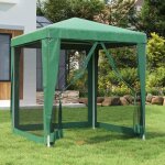 Tonnelle pliante - bmk - tente de f�te / barnum anti - uv - avec 4 parois lat�rales en maille vert 2x2 ...