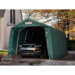 Toolport abri - garage 33x48 m pvc env. 550 g / m² h. 21m vert foncé statique : terre Toolport abri - garage 33x48 m pvc env. 550 g / m² h. 21m vert foncé statique : terre