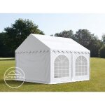 Toolport tente de r�ception 3x5 m barnum tonnelle chapiteau imperm�able pvc env. 500g / m� h. 2 m blanc ...