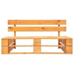 Top 2026@banquette pour jardin brun - sweety� banc palette de jardin - bois marron miel 377676