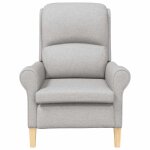 Top 2026 chaise relax - 1 place fauteuil - gris nuage 76x94x102 cm tissu sharpa ff5053