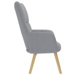 Top 2026 chaise de relaxation - fauteuil 1 place - gris clair tissu - 61. 5x69x95. 5 cm ff4487