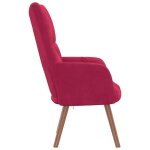 Top 2026 chaise de relaxation - fauteuil 1 place - rouge bordeaux velours - 61. 5x69x95. 5 cm ff4270
