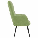 Top 2026 chaise de relaxation - fauteuil 1 place - vert clair velours - 61x70x96. 5 cm ff4289